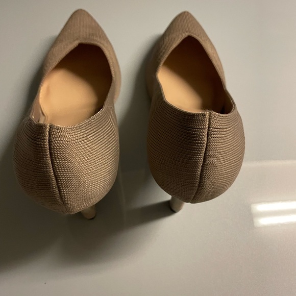 MIA WOMEN'S MAIRE PUMPS knit 8 medium nordstrom high heels beige new - Picture 5 of 7